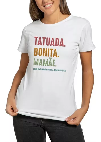 Camiseta Roqueira Tatuada Mamãe