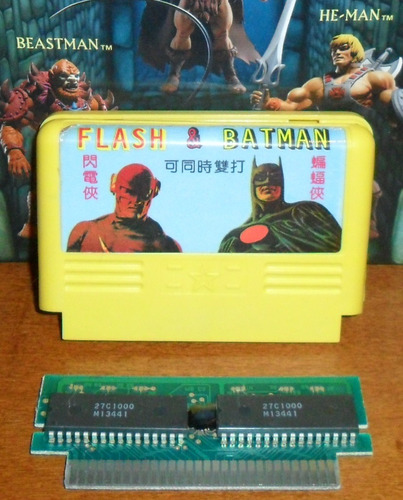 Family Game Famiclone Famicom Cartucho Flash & Batman