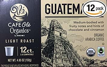 Cafe Ole Orgánica De Guatemala Luz Asado Individuales Sirven