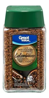 Café Great Value Descafeinado Colombiano Gourmet 100g