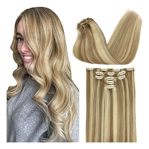 Clip En Extensiones De Pelo Pelo Pelo Humano, 5pcs 7slpv