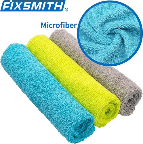 Paño De Limpieza De Microfibra Fixsmith, Paquete De 8, Tamañ
