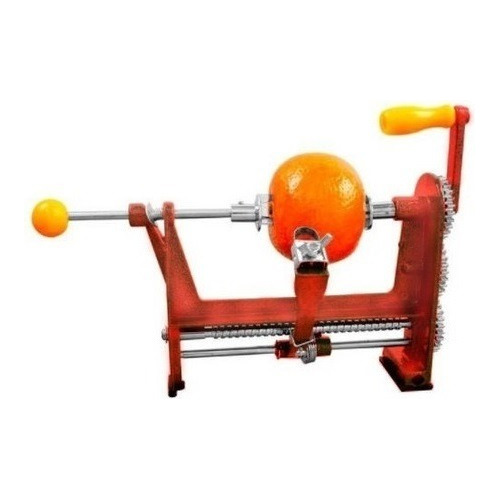 Pelador Para Naranjas Mecánico Con Cuerpo De Acero Rojo