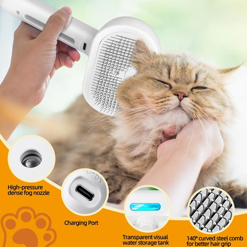 Cepillo De Vapor Eléctrico, Cepillo De Masaje Para Mascotas