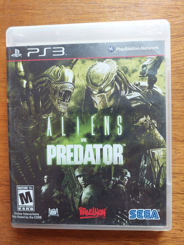 Aliens Vs Predator Juego Ps3 Playstation 3
