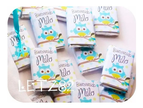 10 Chocolates Personalizados De 8grs {candy Bar, Souvenir}