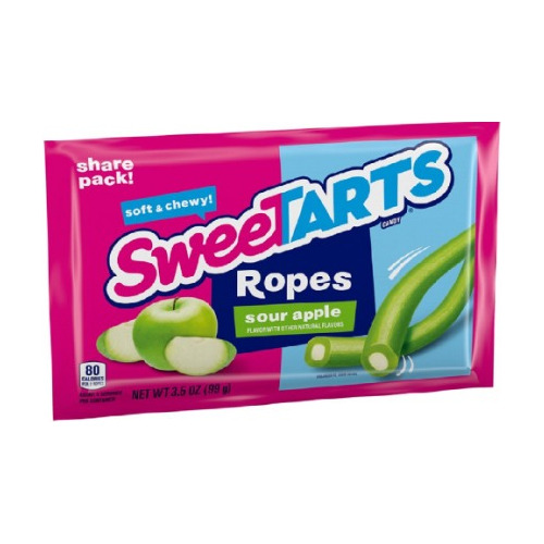 Sweetarts Ropes Sour Apple, Caramelo Suave 99 Gr 