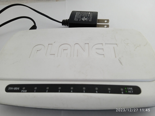 Switch Planet Sw-804 8ptos Rj45 3w No Administrable Plastico