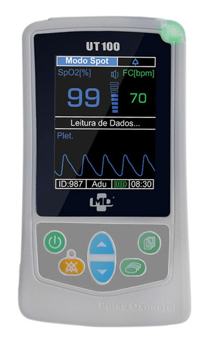 Oxímetro De Pulso Portatil Ut-100 Md Com Anvisa E Inmetro