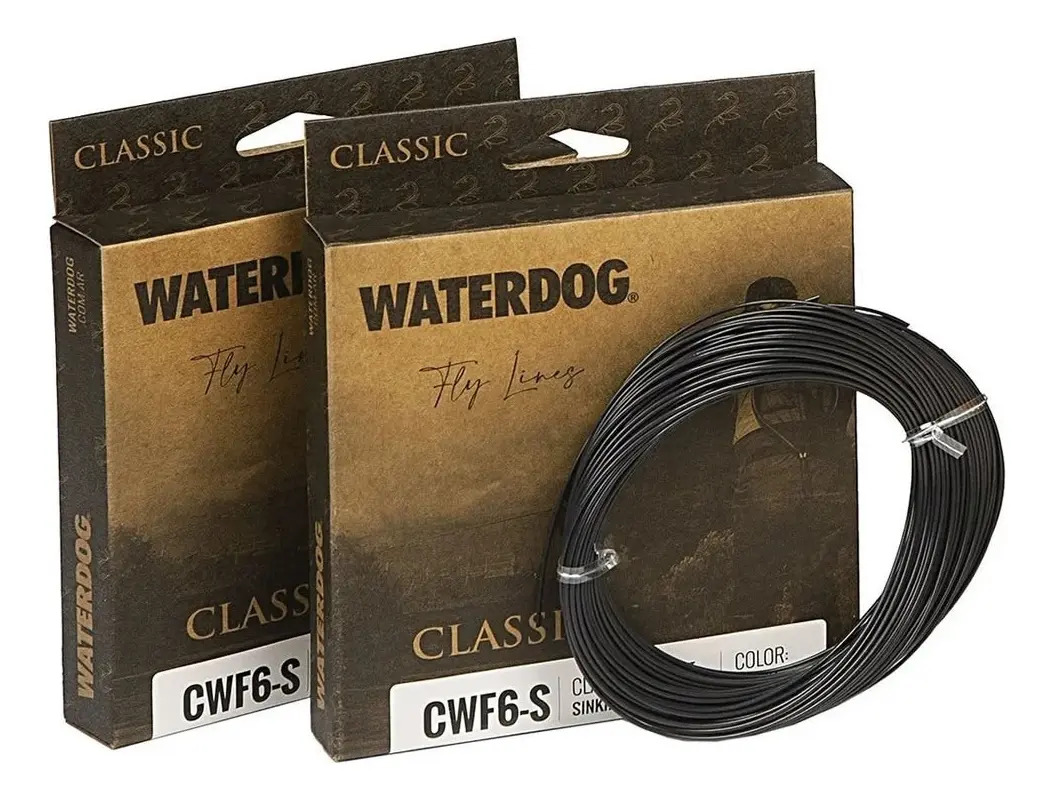 Linea Mosca Waterdog Cwf Sinking Hundimiento 27m Medidas - Negro 7