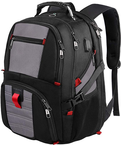 17inch Portátil Mochila, Mochila De Equipaje Grande Con Puer