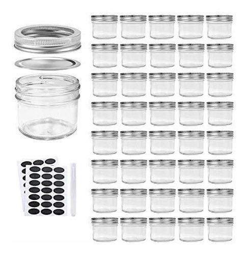 Tarros De Gelatina De Vidrio Mason Jars De 4 Oz/120 Ml, Tarr