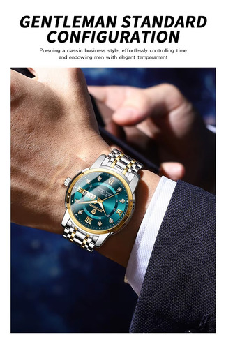 Reloj Cuarzo Elegante 1pz A Elegir Hombre Caballero Casual Caballero Binbond-01 Binbond-01