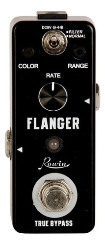 Pedal De Efecto Rowin Flanger Lef-312 Color Negro