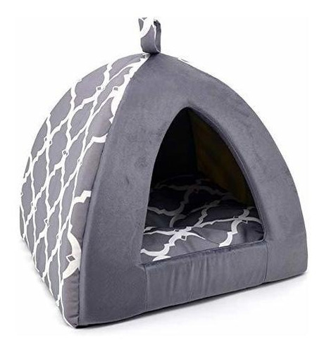 Best Pet Supplies Pet Tent-soft Bed Para Perros Y Gatos Gray