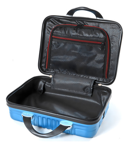 Juego con maleta de viaje y funda de mano de arce, color rosa, azul liso
