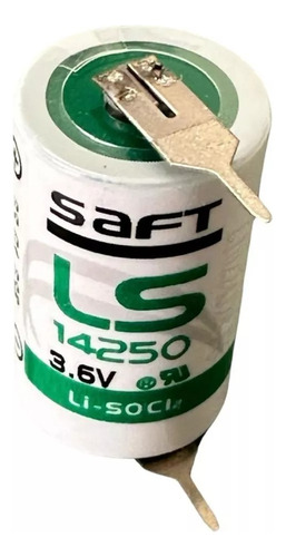 Celda Tipo Saft Ls 14250 3.6v Con Pines Para Soldar