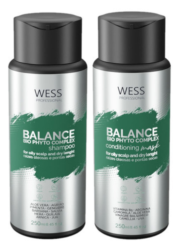 Kit Wess Balance Shampoo 250ml + Condicionador 250ml