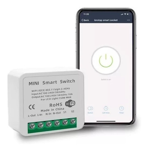 Smart Switch Wifi Wireless Modulo Toma Eléctrica Domotizador