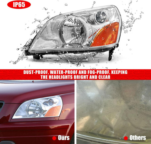 Faro Delantero Compatible Con Honda Pilot 2003 2004 2005 Car