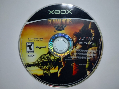 Commandos 2: Men Of Courage Xbox Clásico Original Físico Bue