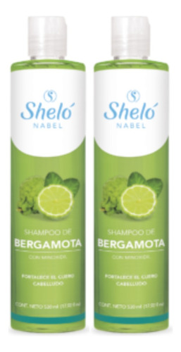 Shampoo Bergamota 3 Original Caida Cabello 530 Ml Shelo Nabe