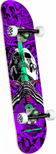 Powell Peralta Monopatín Completo Con Calavera Y Espada, Col