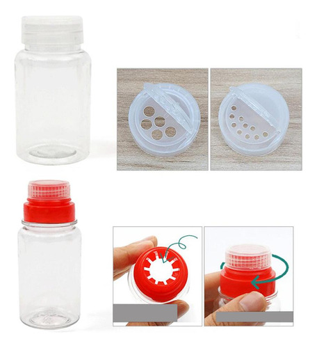 6pcscondiment Jar Picnic Bottle Mezclado Mezclado Mezclado