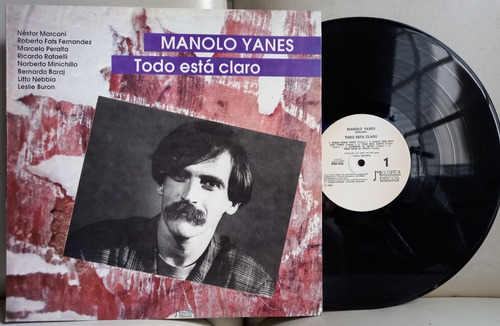 Vinilo Lp Manolo Yanés - Todo Está Claro - Melopea - Edfargz