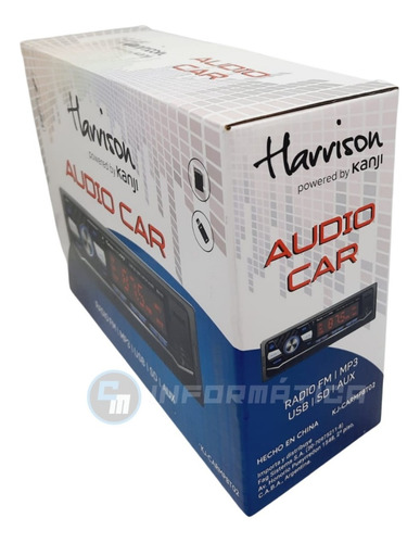 Imagen 8 de 9 de Audio Car Bt Harrison Con Control Remoto Kj-carmpbt02
