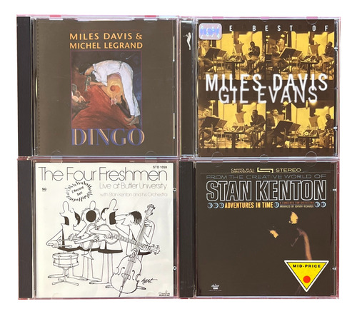 Jazz Lotex4 Cd's - Miles Davis/michel Legrand/stan Kenton