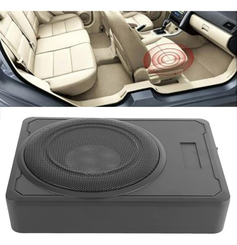 Subwoofer 800w Plano Amplificador Parlante + Control Volumen Color Negro - 213232
