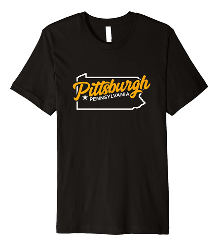 Camiseta Novedosa Estilo Béisbol De Pittsburgh Pennsylvania