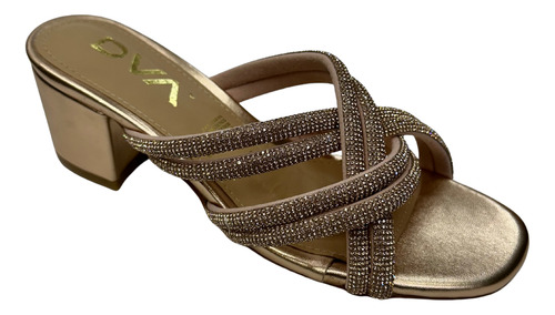 Sandalias De Tacon Para Vestir Y Brillos Dva D713803