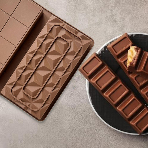 Molde De Silicona Para Barra De Chocolate Moldes Profundos P