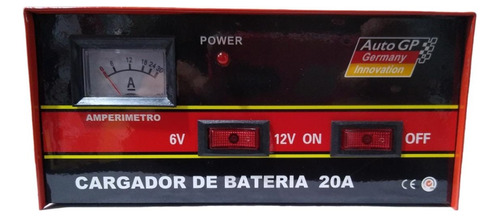 Cargador De Bateria 20 Amp 6v-12v Bagattini Motos