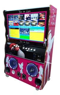 Maquina De Musica Jukebox Karaoke 2x1 Com Noteiro E Moedeiro