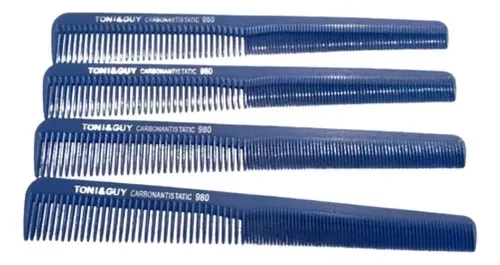comprar Peine Escalonado Carbono 98 Azul Barbero Barbería Peluquería