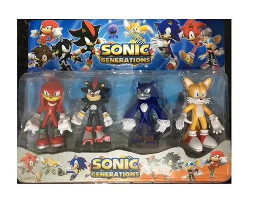 4 Bonecos do Sonic Generations - Coleção Sonic do Jogo - Sega - Toy  Brinquedos 
