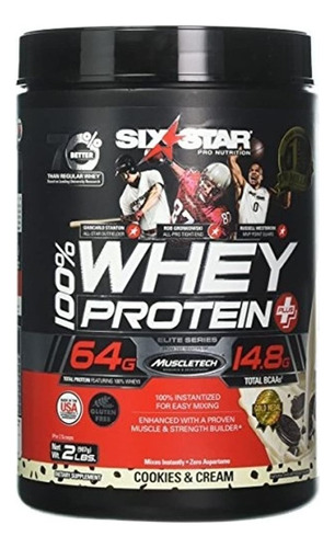 Six Star 100% Whey Protein Plus 64 G De Proteina 2 Lb