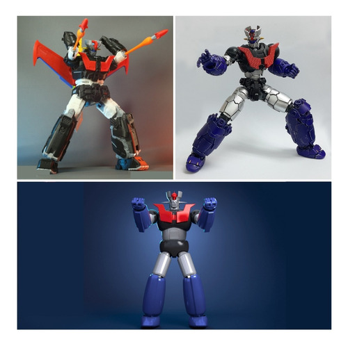 Mazinger Pack X 3 Archivos Stl Para Impresion 3d