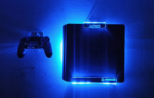 Soporte Para Ps4 Pro Y Control Con Iluminación Led