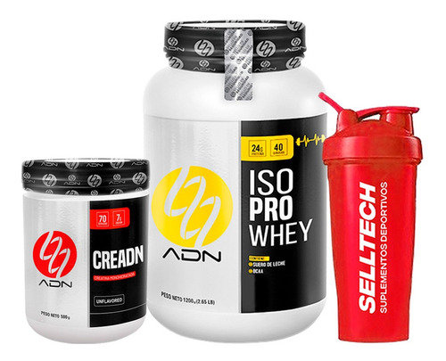 Pack Adn Iso Pro Whey 1.2kg Fresa + Creadn 500gr