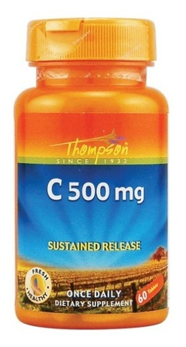 Vitamina C 500mg 60 Tabletas De Liberacion Sostenida