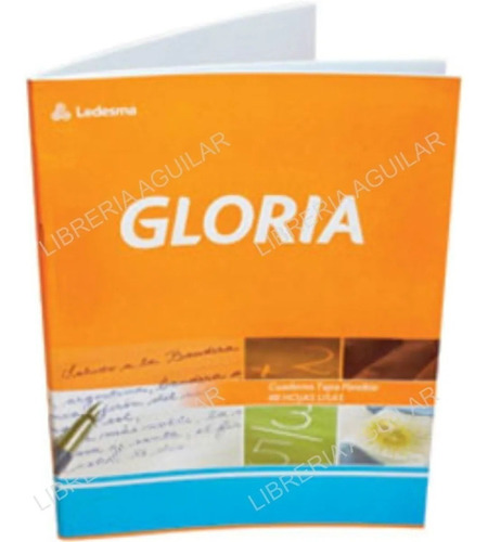 Cuaderno Gloria Tapa Blanda Flexible 48 Hojas Lisa Raya Cuad