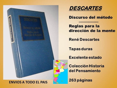 El Discurso Del Metodo. Descartes. Envíos A Todo El País