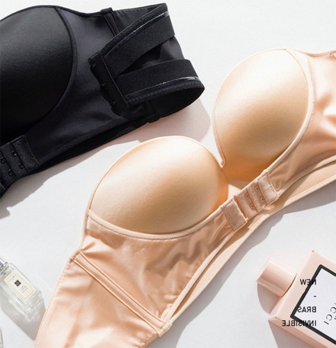 Brasier Push Up Strapless Sin Tirantes Invisible Bra Cómodo