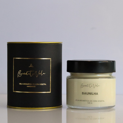 Vela Aromática Vegetal Baunilha 140 G 