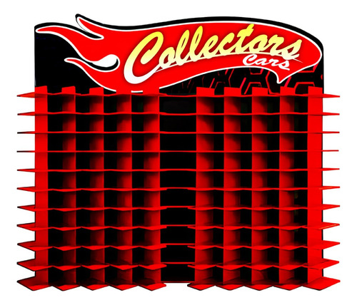 Exhibidor 121 Autos - Collectrors Rojo 