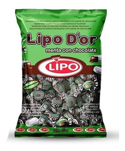 Caramelo Lipo Menta Con Chocolate X 800g